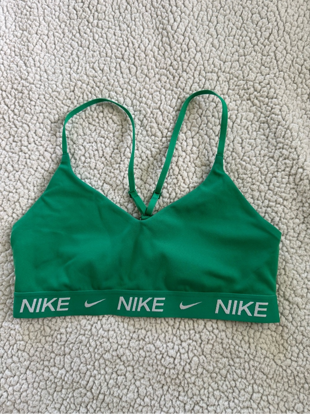 Nike Emerald Green Seamless Sports Bra